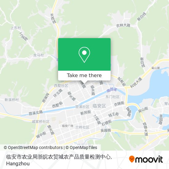 临安市农业局浙皖农贸城农产品质量检测中心 map