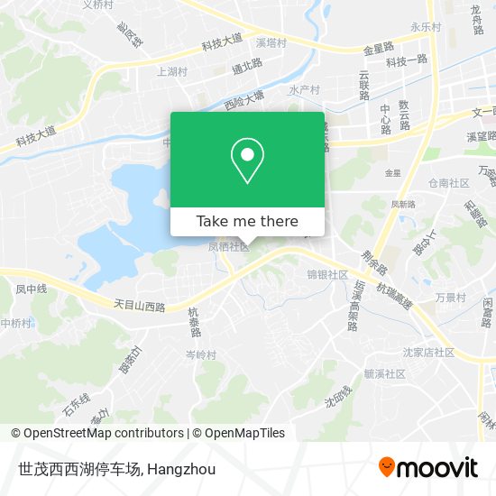 世茂西西湖停车场 map