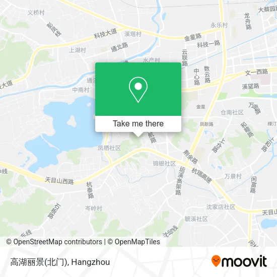 高湖丽景(北门) map