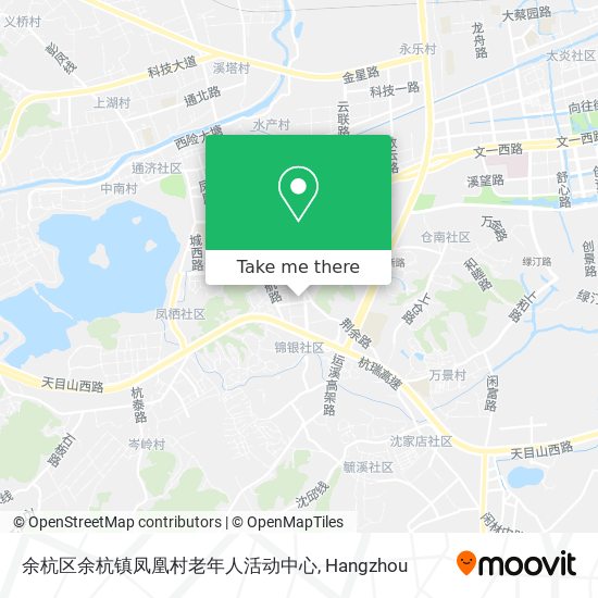 余杭区余杭镇凤凰村老年人活动中心 map
