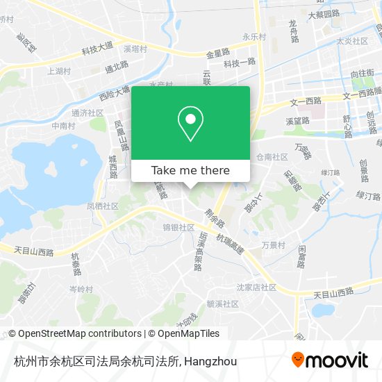 杭州市余杭区司法局余杭司法所 map