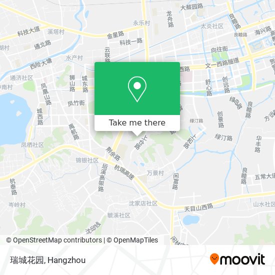 瑞城花园 map