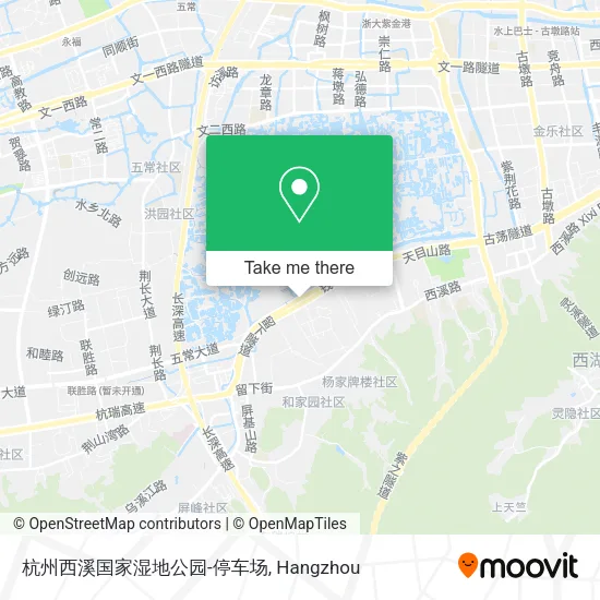 杭州西溪国家湿地公园-停车场 map