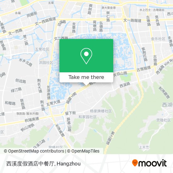 西溪度假酒店中餐厅 map