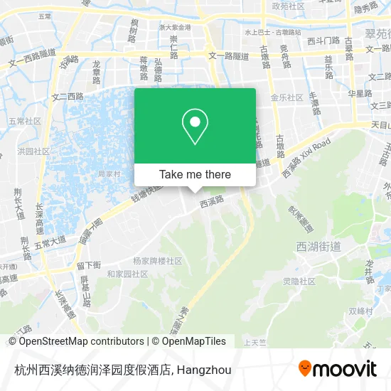 杭州西溪纳德润泽园度假酒店 map