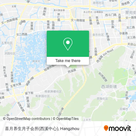 喜月养生月子会所(西溪中心) map