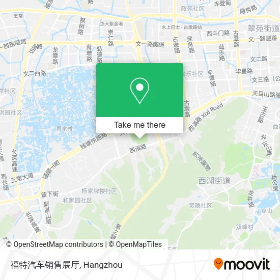 福特汽车销售展厅 map