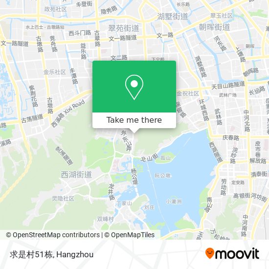 求是村51栋 map