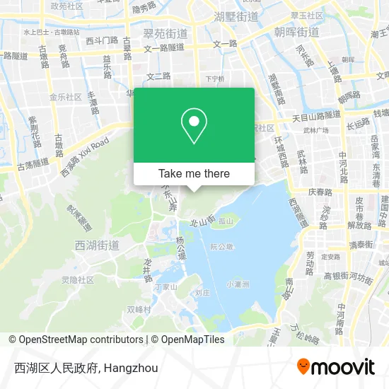 西湖区人民政府 map