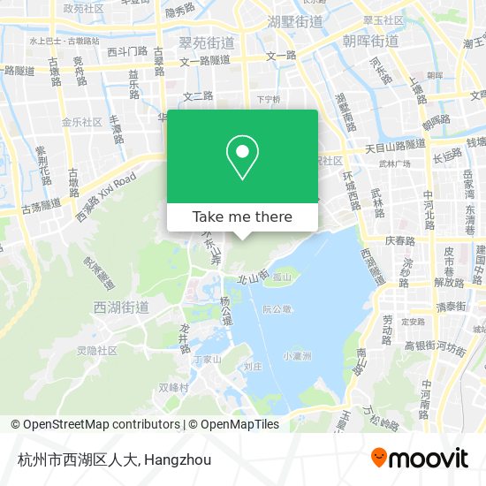 杭州市西湖区人大 map