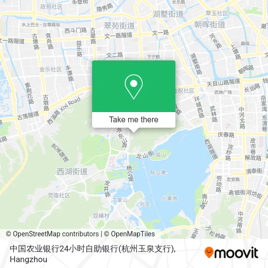 中国农业银行24小时自助银行(杭州玉泉支行) map
