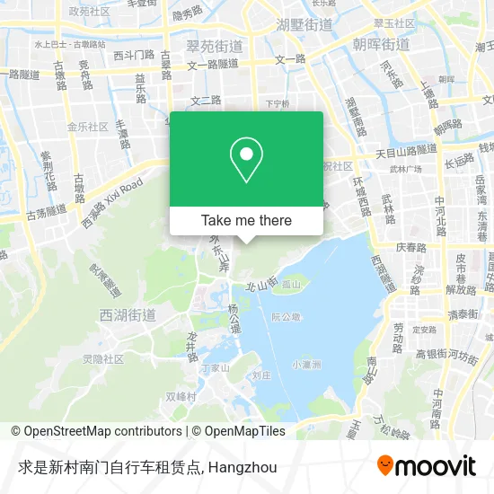 求是新村南门自行车租赁点 map