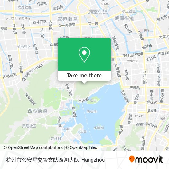 杭州市公安局交警支队西湖大队 map