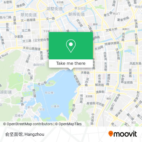 俞坚面馆 map