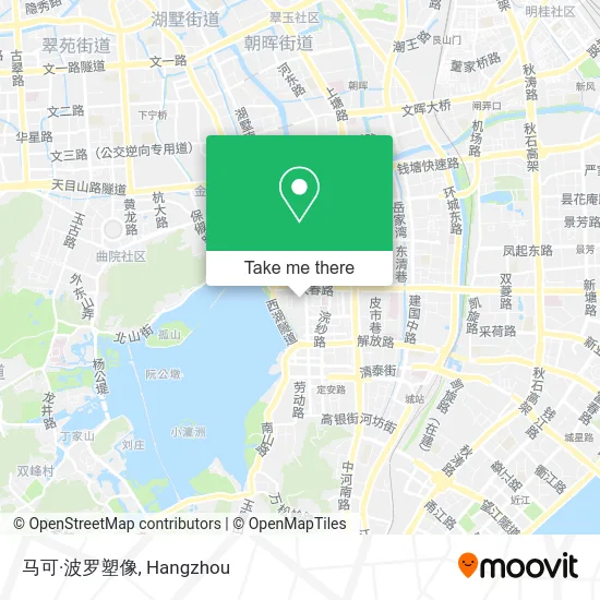 马可·波罗塑像 map