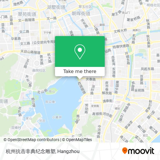 杭州抗击非典纪念雕塑 map