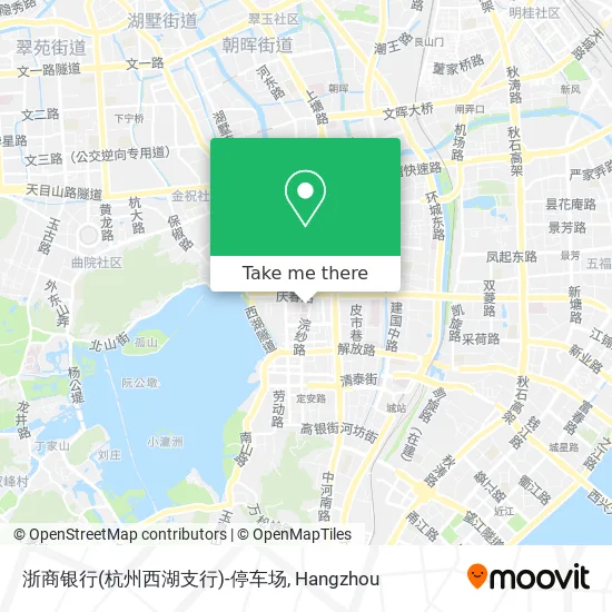 浙商银行(杭州西湖支行)-停车场 map