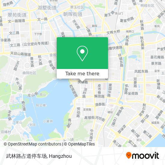 武林路占道停车场 map