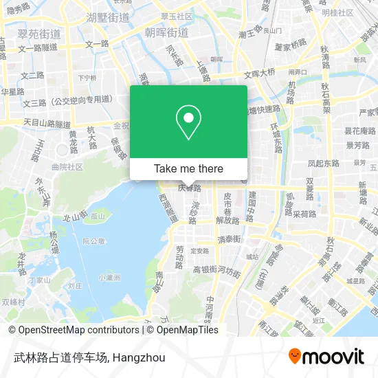 武林路占道停车场 map