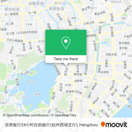浙商银行24小时自助银行(杭州西湖支行) map