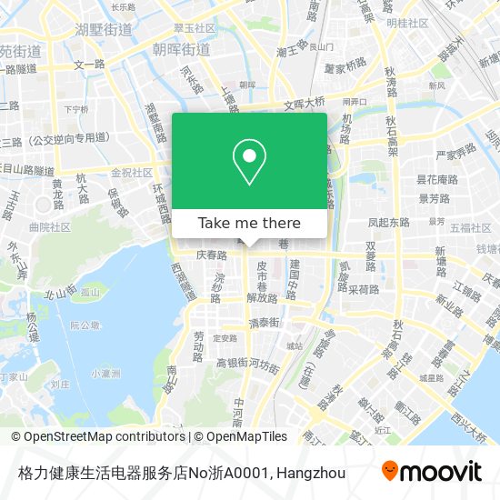 格力健康生活电器服务店No浙A0001 map