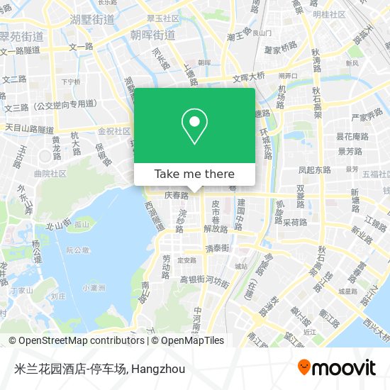 米兰花园酒店-停车场 map