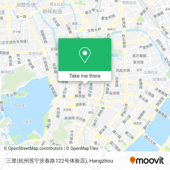 三星(杭州苏宁庆春路122号体验店) map