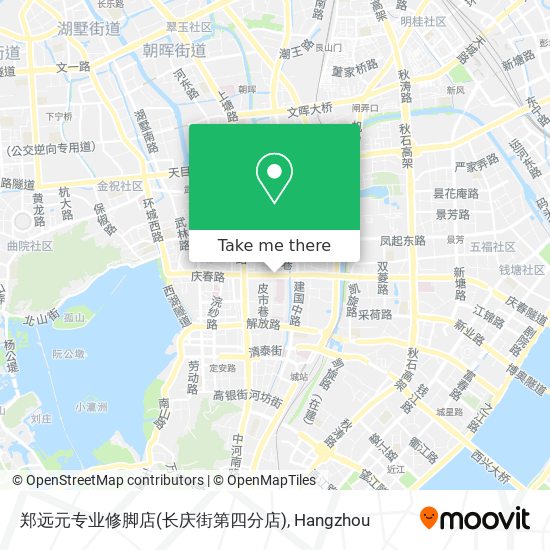 郑远元专业修脚店(长庆街第四分店) map
