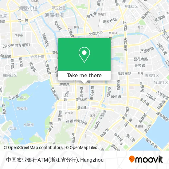 中国农业银行ATM(浙江省分行) map