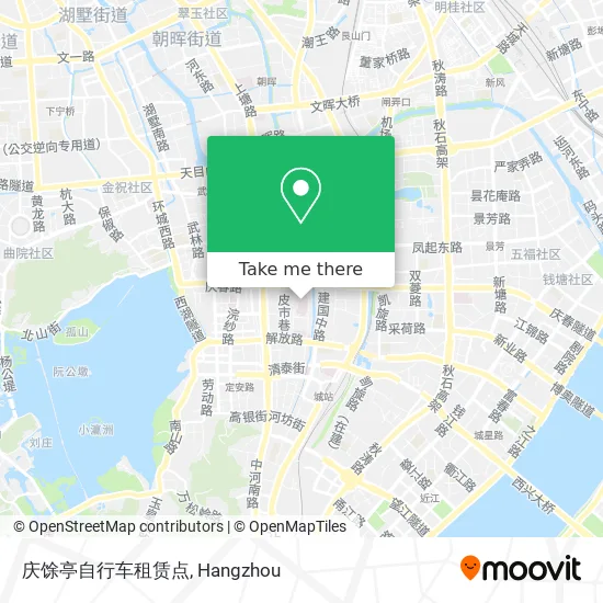 庆馀亭自行车租赁点 map