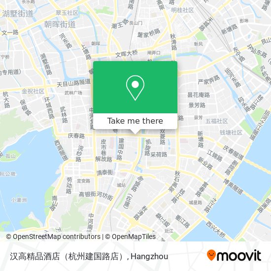 汉高精品酒店（杭州建国路店） map