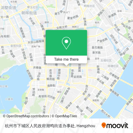 杭州市下城区人民政府潮鸣街道办事处 map