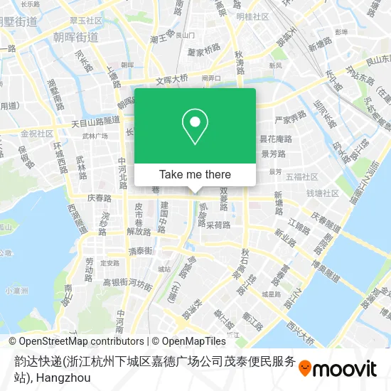 韵达快递(浙江杭州下城区嘉德广场公司茂泰便民服务站) map