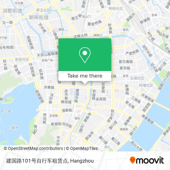 建国路101号自行车租赁点 map