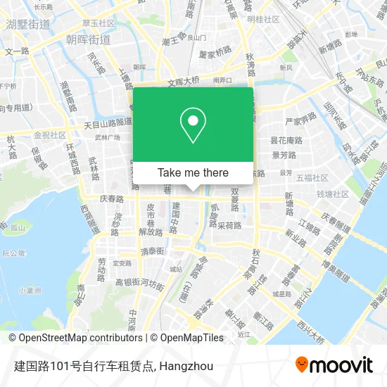 建国路101号自行车租赁点 map