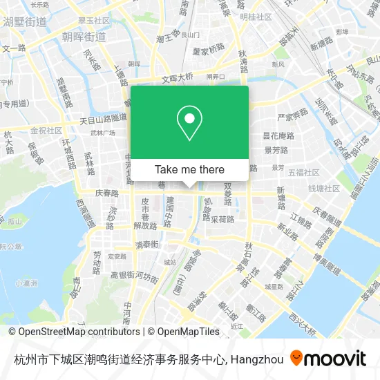 杭州市下城区潮鸣街道经济事务服务中心 map