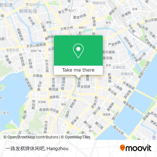 一路发棋牌休闲吧 map