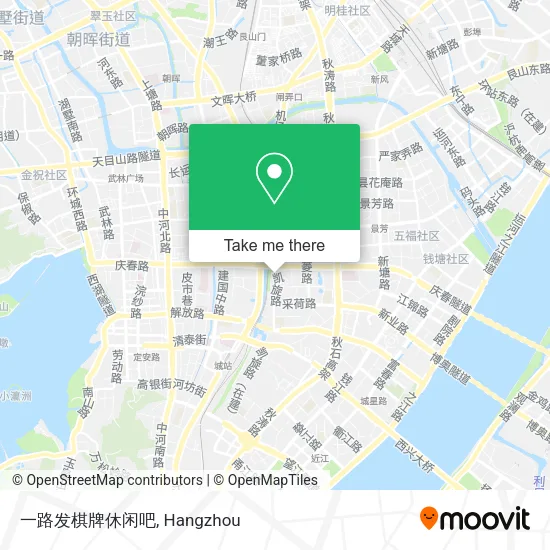 一路发棋牌休闲吧 map
