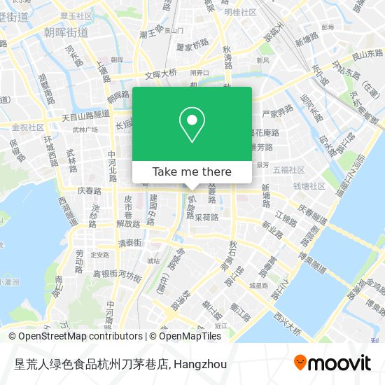 垦荒人绿色食品杭州刀茅巷店 map