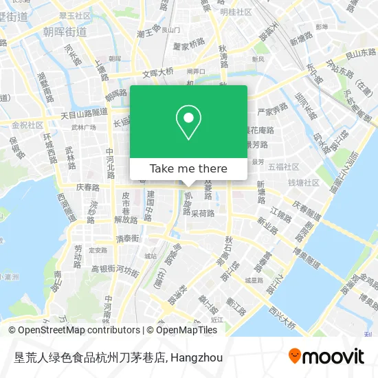 垦荒人绿色食品杭州刀茅巷店 map