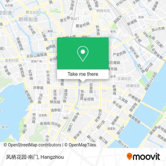 凤栖花园-南门 map