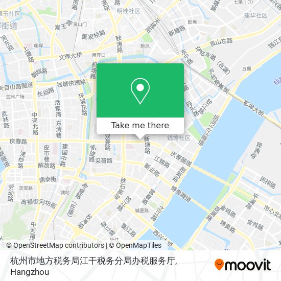 杭州市地方税务局江干税务分局办税服务厅 map