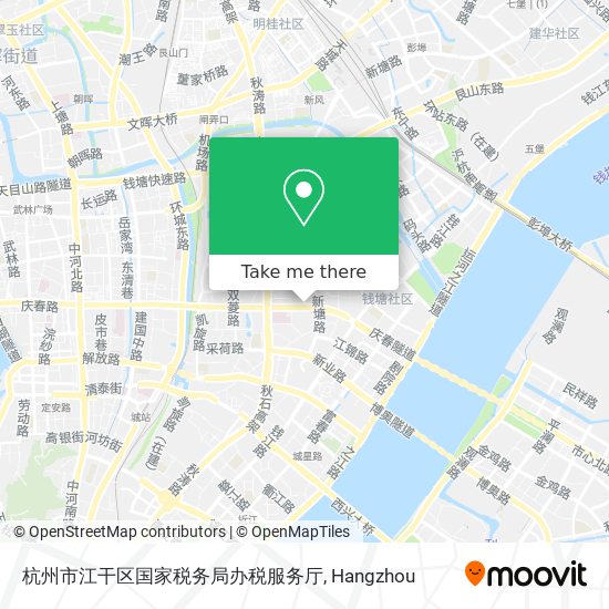 杭州市江干区国家税务局办税服务厅 map