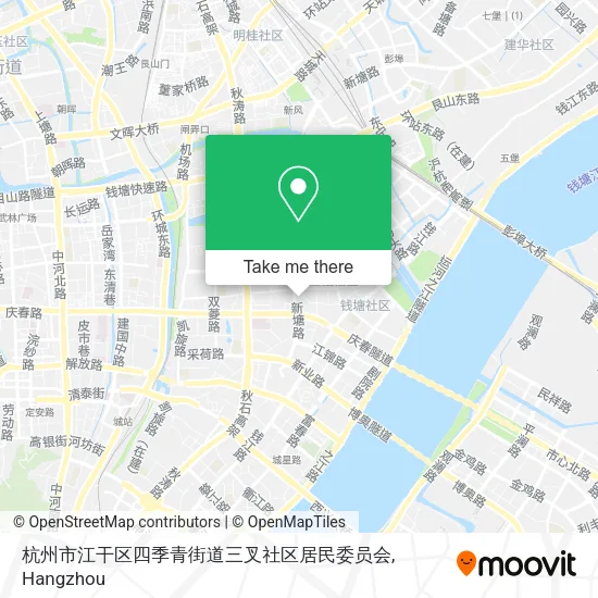 杭州市江干区四季青街道三叉社区居民委员会 map