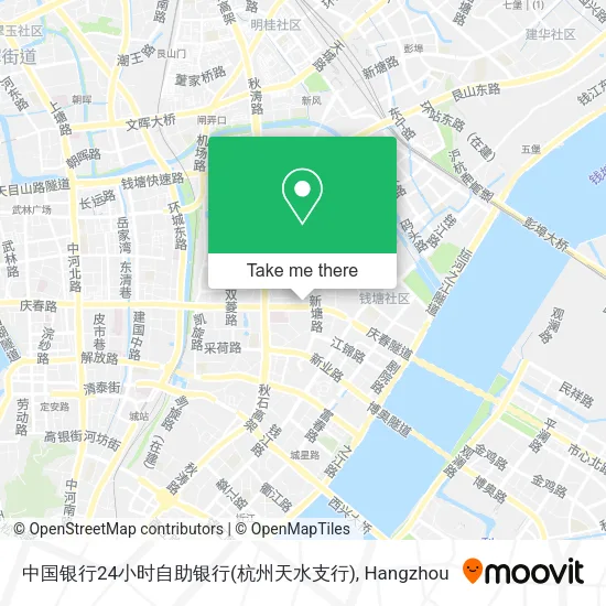 中国银行24小时自助银行(杭州天水支行) map