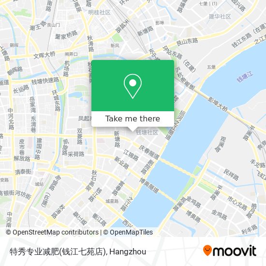 特秀专业减肥(钱江七苑店) map