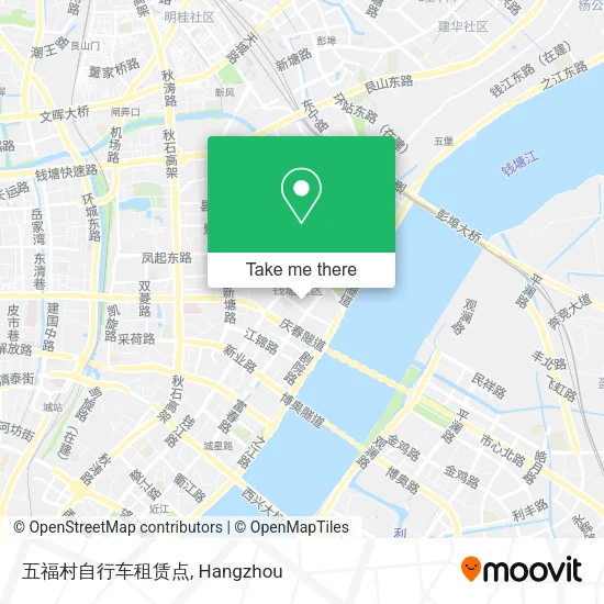 五福村自行车租赁点 map