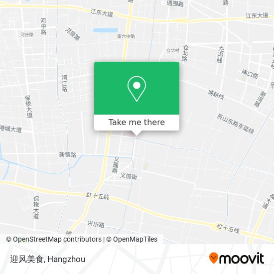 迎风美食 map