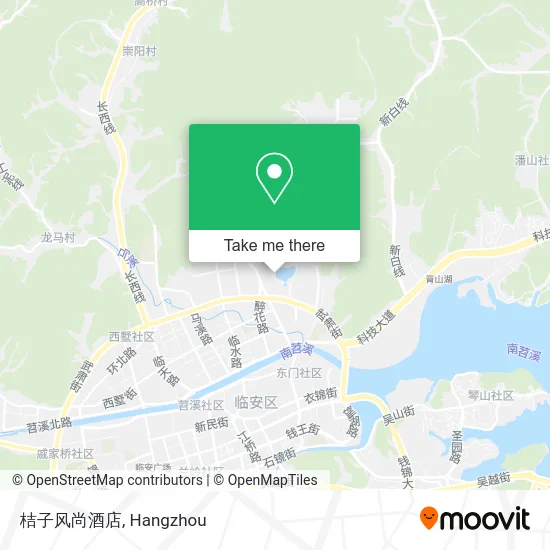 桔子风尚酒店 map