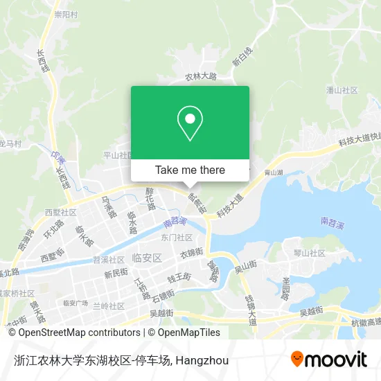 浙江农林大学东湖校区-停车场 map